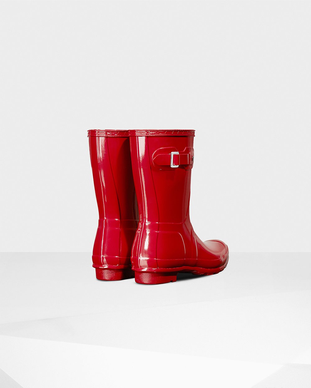 Galochas Curtas Hunter Feminina Vermelhas - Original Gloss - 61TMKXLZN